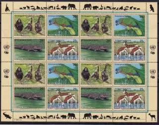 United Nations Fauna známky